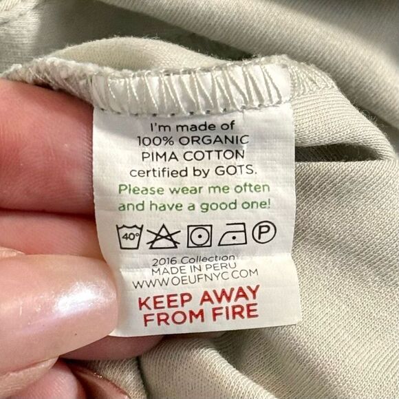 Oeuf Abstract Fox Kimono Wrap Short Sleeve Baby 100% Pima Cotton Romper 6-9 Mons - Picture 4 of 6